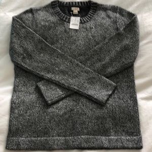 J Crew Gray Metallic Sweater, M, NWT